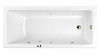 Гидромассажная ванна Whitecross Wave Slim 0111.150070.100.SOFT.BR 150x70см Soft бронза